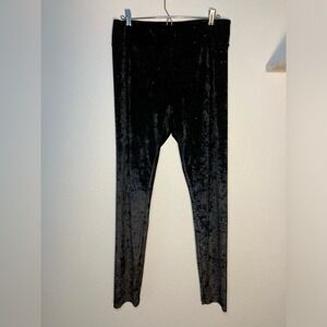 ModCloth velvet sparkle leggings pants black‎ soft comfortable bottoms